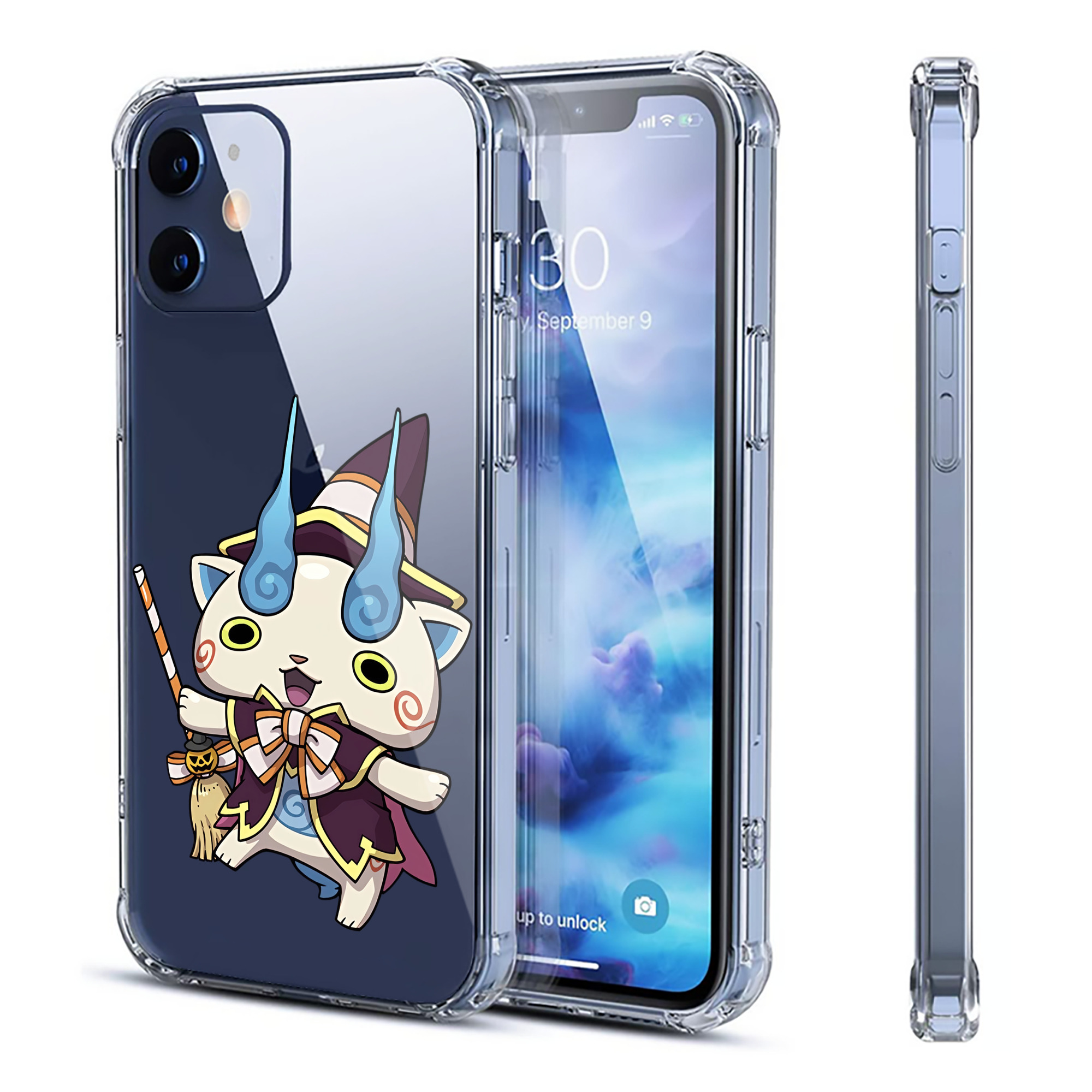 （画像用） 妖怪ウォッチ Yo-kai Watch 【iPhone 12シリーズ対応】透明スマホケース（クリアソフトケース）
